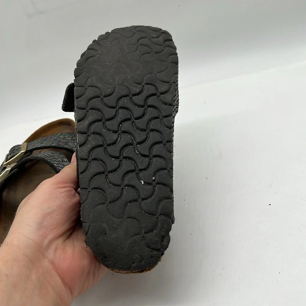 Birkenstock Germany Brown Leather Sandals EU 39 USA 8 - Picture 7 of 10